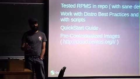 [FOSDEM 2013] BuildSys and QA in CentOS using a Private Cloud: OpenNebula