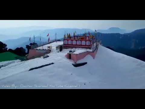 Shikari Mata temple snowfall