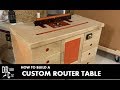 Custom router table build  how to build