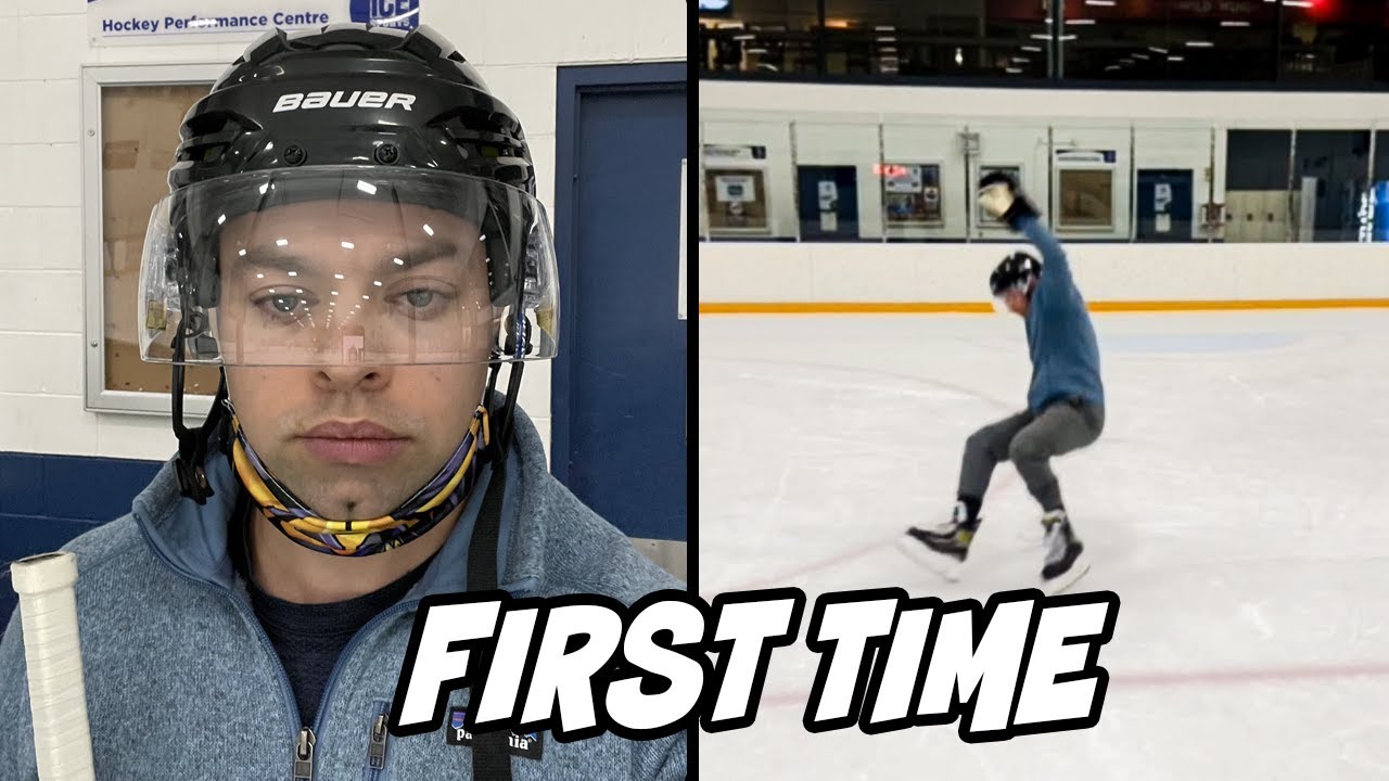My FIRST Ice Hockey Lesson...(Hired a coach) YouTube