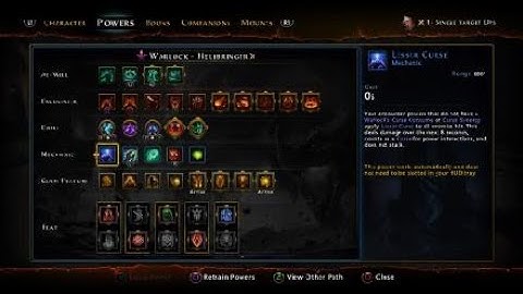 Neverwinter MOD 16 DPS warlock Single target Build