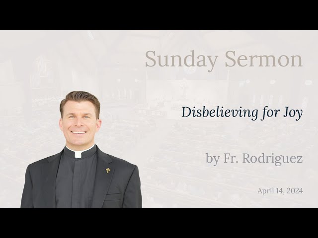 Sunday Sermon: Disbelieving for Joy