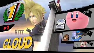 Super Smash Bros. for WiiU - Cloud Gameplay 1 (CEMU 1.3.0f) (4K60)