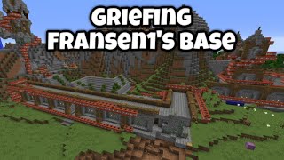 Griefing Fransen1's Base On 9b9t | Minecraft