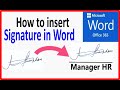 Digital signature in MS word