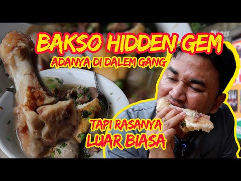 BAKSO ENAK GA BANYAK YANG TAU‼TERSEMBUNYI DALAM GANG‼ BAKSONYA BENERAN DAGIN