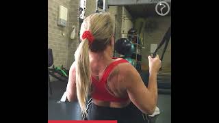 Simple, Effective Back Exercise: Lean Back + High Pull Cable Row #shorts