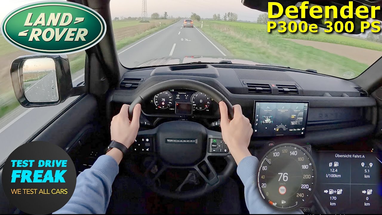 2024 Land Rover Defender P300e 300 PS | COUNTRY ROAD POV + Fuel Consumption Test