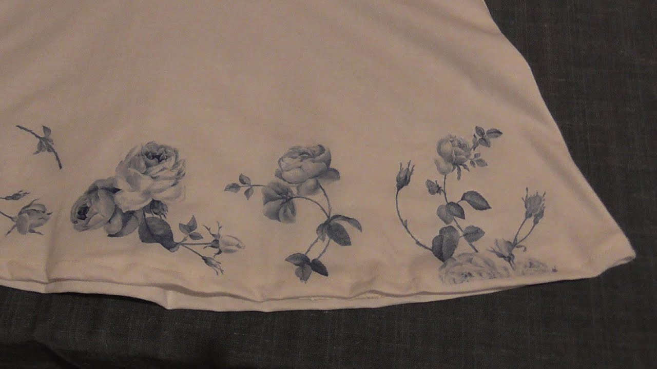 How to decoupage (paper towel) on fabric/Πως κάνω ντεκουπάζ