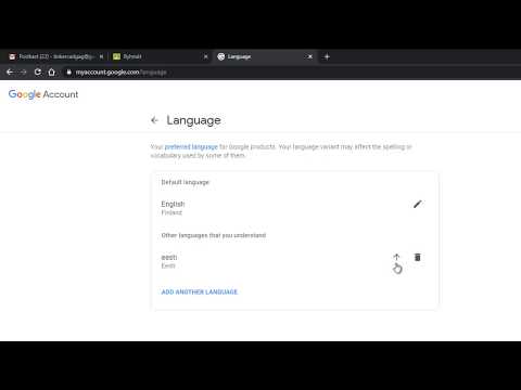 Google Classroom - keele muutmine