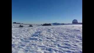 Katabatic wind. Plateau de Calern
