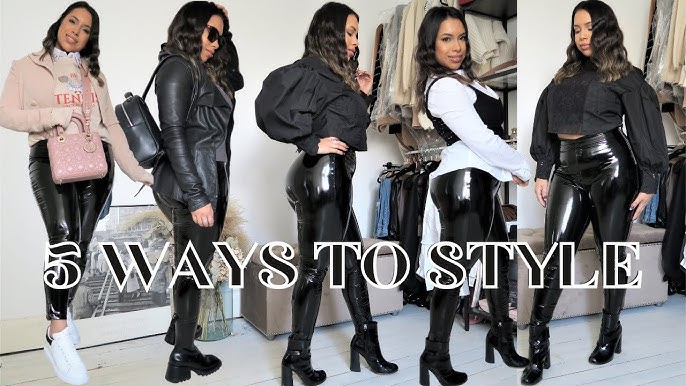 10 Ways To Wear Faux Leather Leggings - Mia Mia Mine  Outfits with leggings,  Casual fall outfits, Stylish outfits