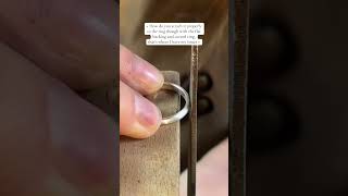 How to create a strong join between a cabochon setting and a ring #jewelrytutorial