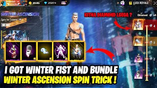 Winter Ascension Spin Free Fire 💥 Total Kitna Diamond Lgega ? Winter Ascension Free Fire