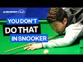 Yan Bingtao asks for white ball to be cleaned against Mark Selby | Eurosport Snooker