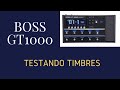 Testando Incríveis Timbres Clean, Drives e Lead Na Pedaleira Boss Gt1000