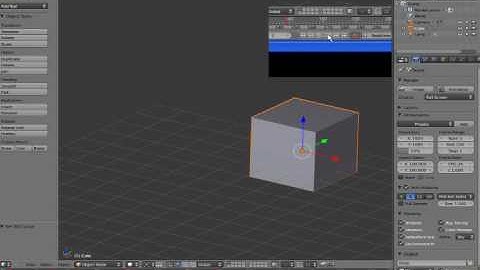 Timeline blender 2.5
