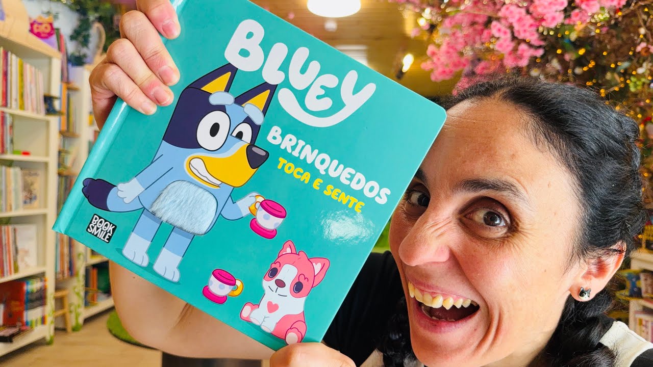 Bom dia Histórias: Bluey Brinquedos toca e sente