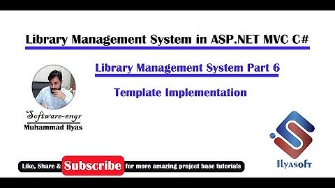 Library Management System Part 6 Template Implementation Form in  ASP.NET MVC C# C Sharp