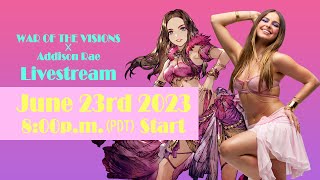 WAR OF THE VISIONS FFBE x Addison Rae Collaboration Special Livestream