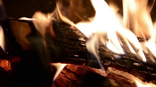 Огонь в камине / Fire in the fireplace - Футаж для видеомонтажа в Full HD(1080)