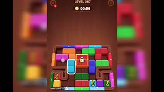 Wood Away Block Jam Level 367 Game Walkthrough Solution