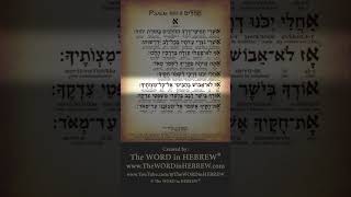 Reading Psalm 119:1-8 in Hebrew