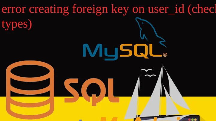 error creating foreign key on user_id (check data types)