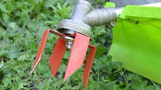 Homemade CULTIVATOR for TRIMMER ?! Easy Hack TRIMMER! +TEST