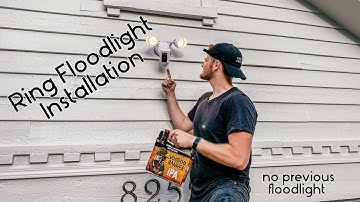 Ring Floodlight Cam Installation: No Previous Floodlight
