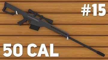 Blender - Low Poly Weapon Modeling | 50 Cal #15