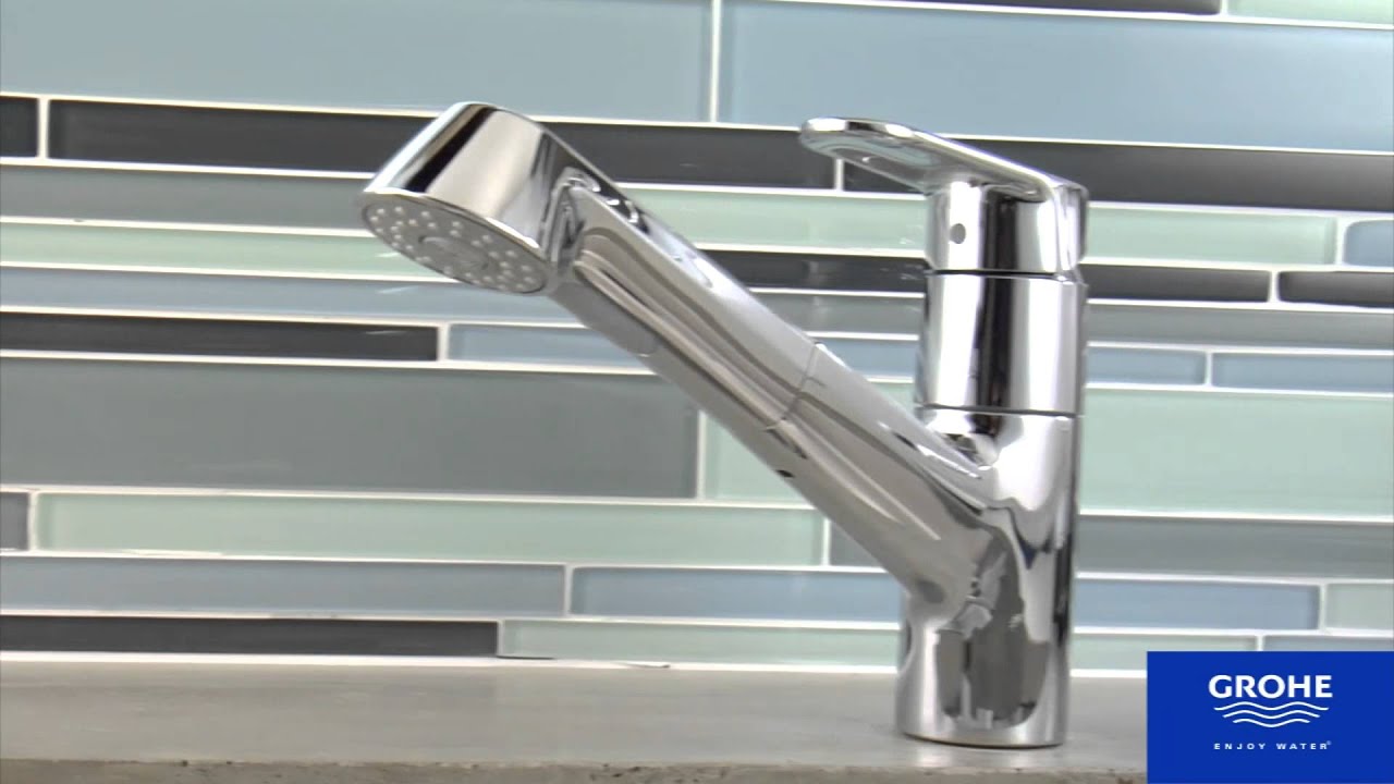 Grohe 32946002 Europlus Dual Spray Pull Out Kitchen Faucet YouTube