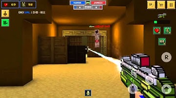 [Block Force - Pixel Style Gun Shooter Game] Chinese people and me kill a zombie