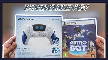 ASTRO BOT Limited Edition DualSense PS5 Controller and Game ASMR Unboxing! [4K]