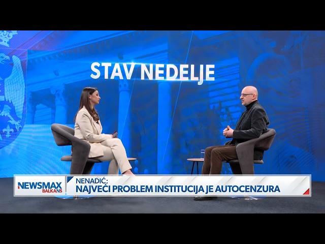 Nemanja Nenadić: Institucije su u problemu zbog autocenzure | STAV NEDELJE