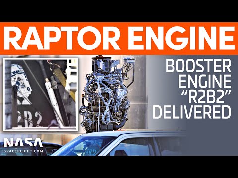 New Raptor Boost Engine "R2B2" Delivered for Super Heavy | SpaceX Boca Chica