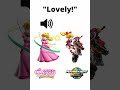 Princess Peach Voicelines Showtime vs Mario Kart World #mario #shorts