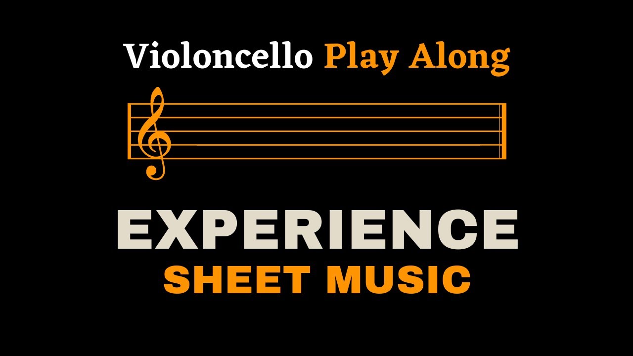 Einaudi - Experience | Cello Play Along (Sheet Music/Full Score)
