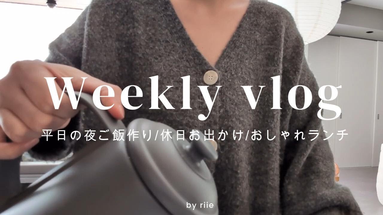 【主婦vlog】平日、帰宅後から簡単夜ご飯作り👩‍🍳・休日ランチ・愛犬との戯れ～🐶🩷