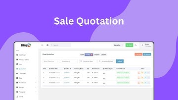 How to create sales quotation