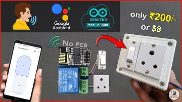 IoT project using ESP01 ESP8266 Arduino Cloud & Google Assistant control Relay 2025