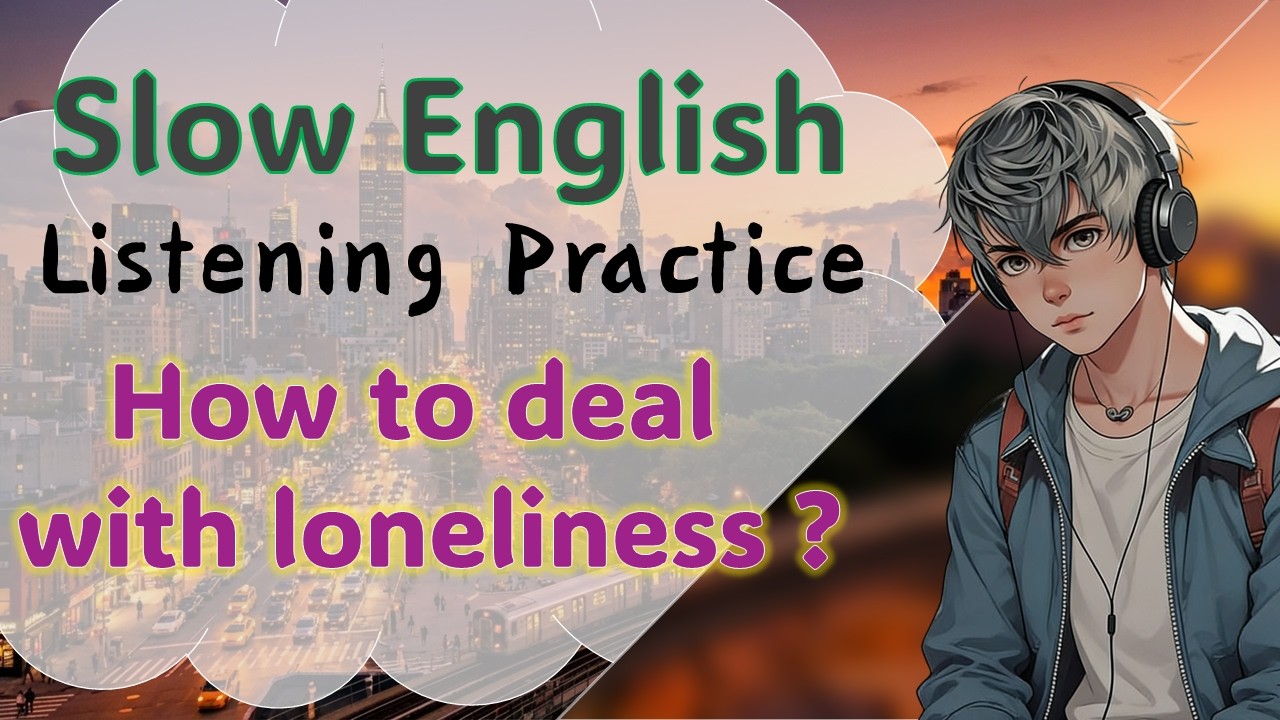 How to deal with loneliness？| Slow English Listening | Fluency Practice | A1 & A2 Shadowing Practice