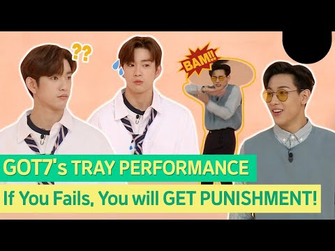 Hilarious moment of GOT7's TRAY DANCE GAME! #GOT7