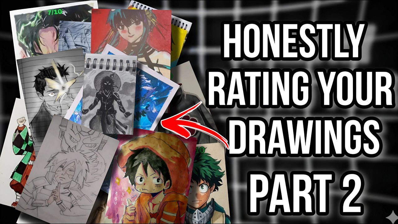 HONESTLY RATING YOUR DRAWINGS Part 2 (Madly Roasting Your Drawings 😂 ...