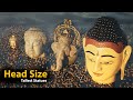 Head size comparison of tallest statues  world tallest statuss head
