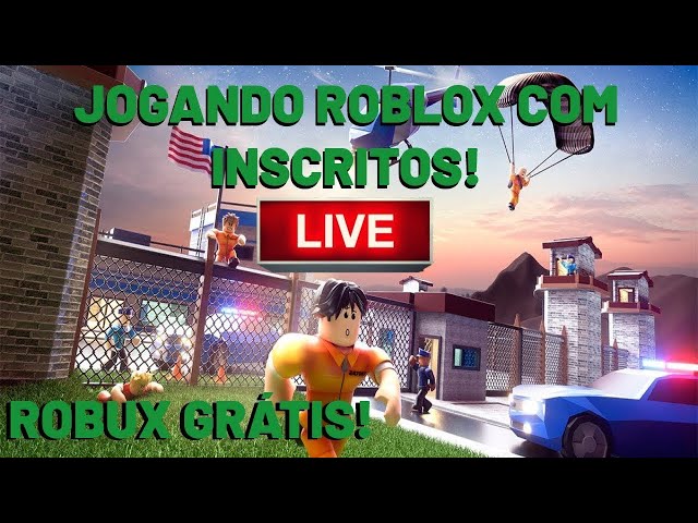 ROBLOX JOGANDO COM INSCRITOS E SORTEIO DE ROBUX! 😀💎 