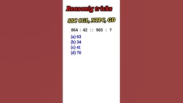 Reasoning clases | Analogy reasoning tricks, Reasoning practice set,RPF,NTPC,SSC CGL,CHSL,SSC GD,MTS