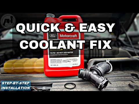2015-2017 FORD F150 COOLANT LEAK FIX: Y Pipe and O Ring install for V8 F150.