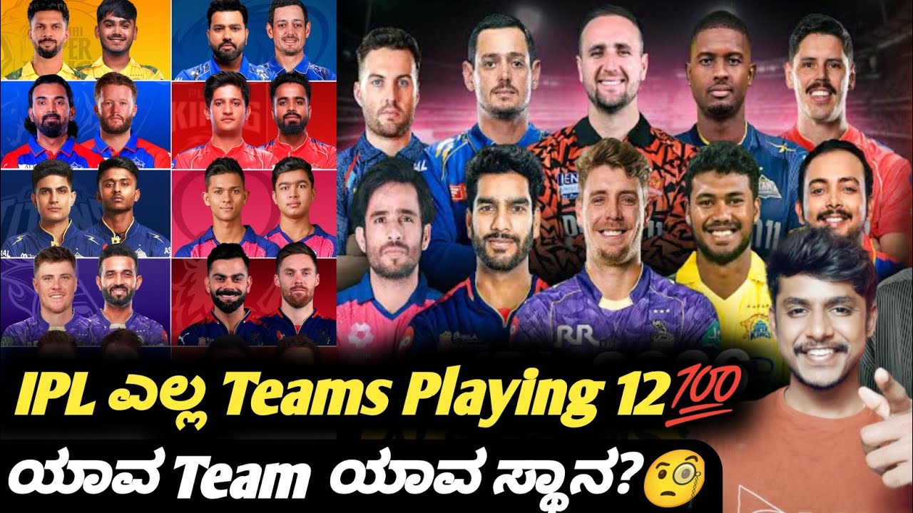 How does IPL 2026 all teams playing 12 look? Kannada|IPL Playing 11 analysis and prediction