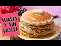 HOTCAKES DE MORA AZUL | SIN CAJITA| Ale Hervi #DESAYUNO